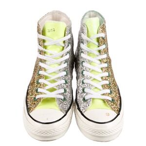 Glitter Converse x J.W. ANDERSON All Star High Top Sneakers Gold Silver